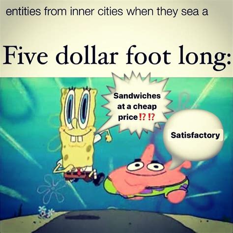 spongebob sandwich meme